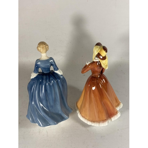 759 - TWO ROYAL DOULTON FIGURES ALISON (SECOND) AND JULIA