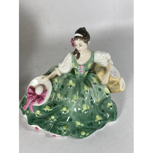 761 - TWO ROYAL DOULTON FIGURES SPRING FLOWERS AND ELYSE