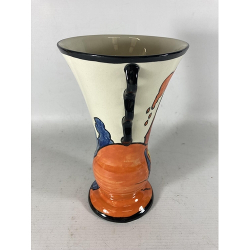 771 - A HANDPAINTED AND SIGNED LORNA BAILEY VASE CHETWYND PATTERN HEIGHT 20CM