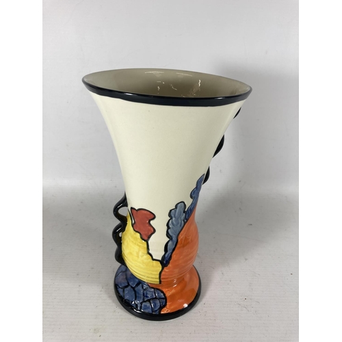 771 - A HANDPAINTED AND SIGNED LORNA BAILEY VASE CHETWYND PATTERN HEIGHT 20CM