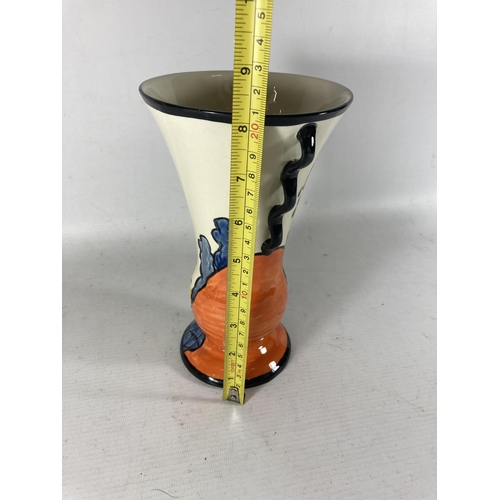 771 - A HANDPAINTED AND SIGNED LORNA BAILEY VASE CHETWYND PATTERN HEIGHT 20CM