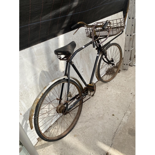 1687 - A VINTAGE BUTCHERS BIKE