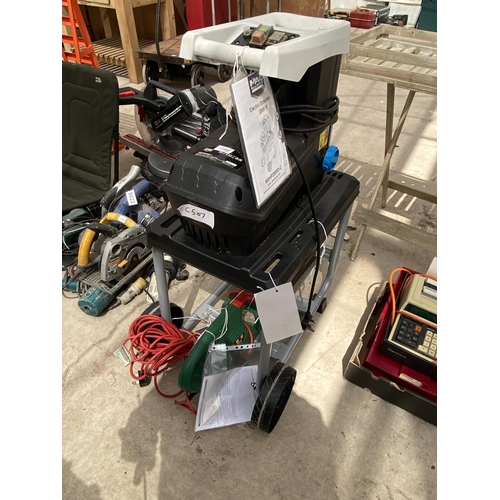 1797 - A MACALLISTER MSHP2800D-2 ELECTRIC GARDEN SHREDDER