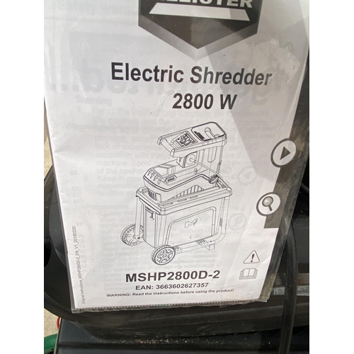 1797 - A MACALLISTER MSHP2800D-2 ELECTRIC GARDEN SHREDDER