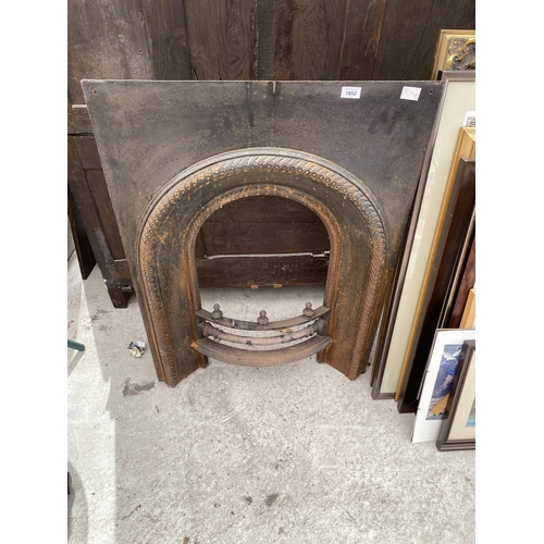 1852 - A CAST IRON FIRE SURROUND