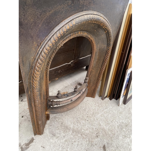 1852 - A CAST IRON FIRE SURROUND