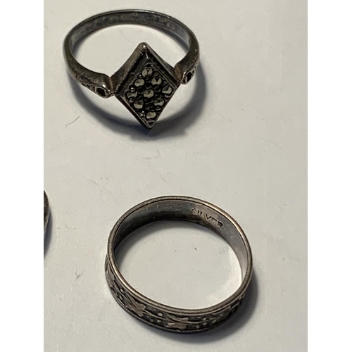 514A - SIX SILVER RINGS