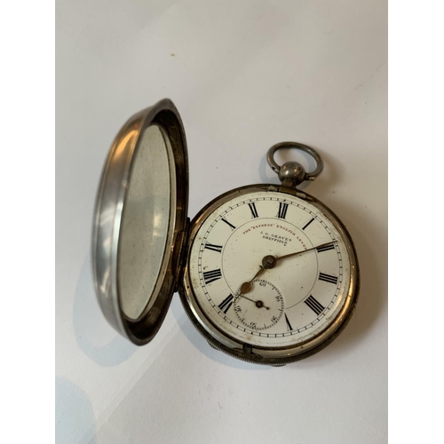 518A - A HALLMARKED BIRMINGHAM SHEFFIELD POCKET WATCH 'THE EXPRESS ENGLISH LEVER J.G. GREAVES SHEFFIELD' WI... 