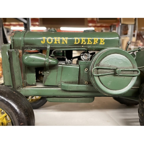 268 - A TIN PLATE MODEL OF A 1931 JOHN DEERE TRACTOR