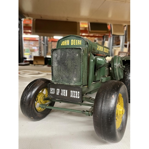 268 - A TIN PLATE MODEL OF A 1931 JOHN DEERE TRACTOR