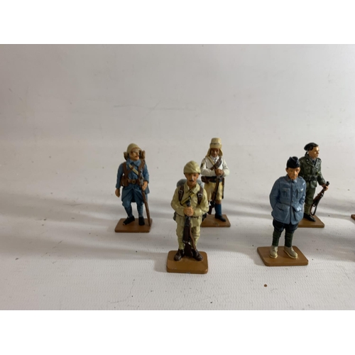 265 - SEVENTEEN DEL PRADO DIE CAST WORLD WAR ONE FIGURES OF SOLDIERS