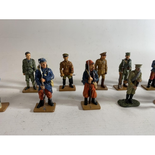 265 - SEVENTEEN DEL PRADO DIE CAST WORLD WAR ONE FIGURES OF SOLDIERS