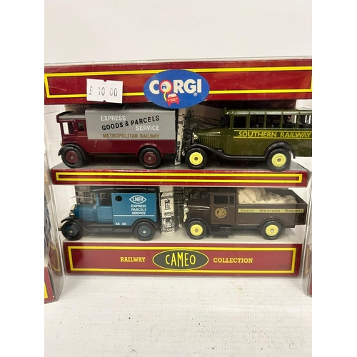 446 - THREE BOXED CAMEO BY CORGI VAN SETS