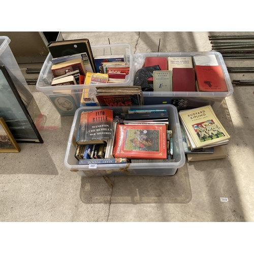 2081 - A LARGE ASSORTMENT OF BOOKS