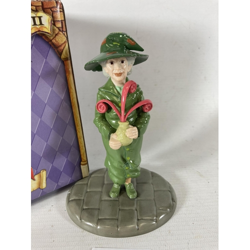 783 - A ROYAL DOULTON HARRY POTTER FIGURE 'PROFESSOR SPROUT' BOXED WITH CERTIFICATE OF AUTHENTICITY