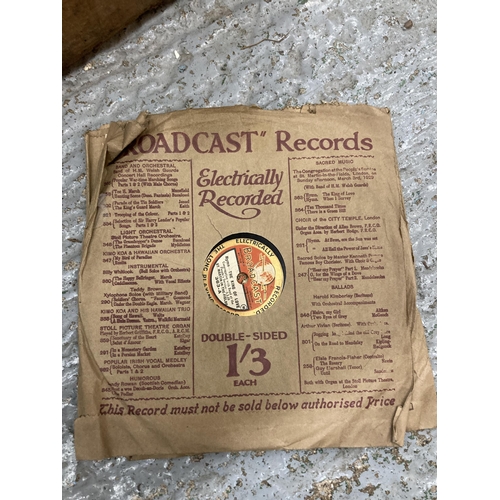 854 - A COLLECTION OF VINTAGE 78RPM SHELLAC RECORDS