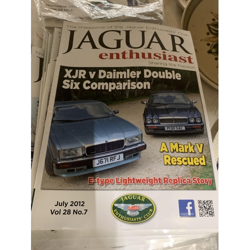 965 - A LARGE COLLECTION OF JAGUAR ENTHUSIAST MAGAZINES