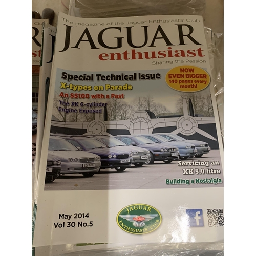 965 - A LARGE COLLECTION OF JAGUAR ENTHUSIAST MAGAZINES