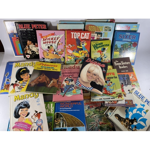 317 - THREE BOXES OF VINTAGE CHILDRENS BOOKS