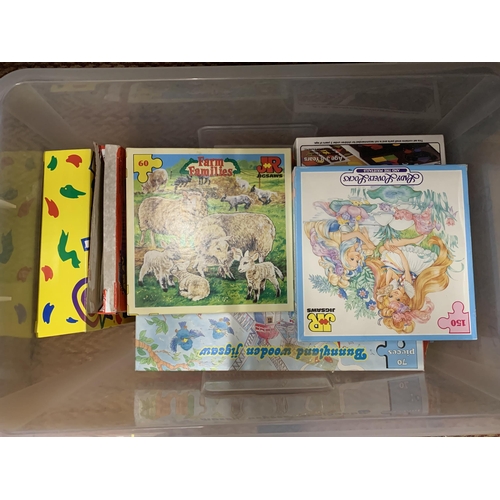 308 - A QUANTITY OF JIGSAWS AND GAMES