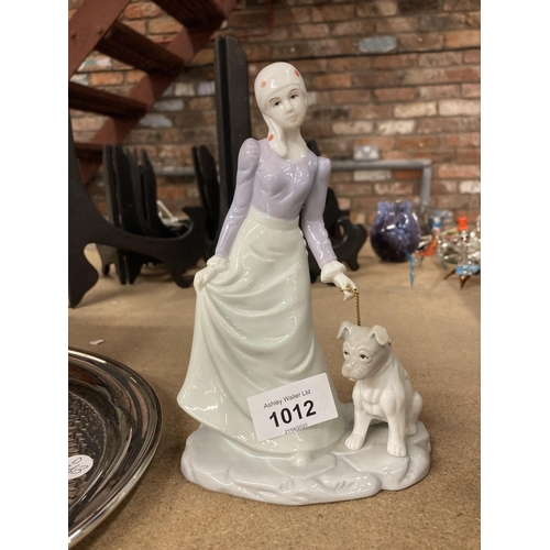 1012 - A COLLECTION OF THREE CONTINENTAL FIGURINES