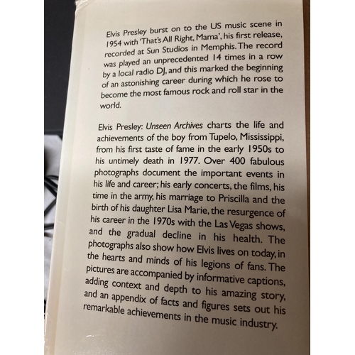 1044 - AN ELVIS PRESLEY 'UNSEEN ARCHIVES' BOOK, ELVIS COMPLETE' WITH MUSIC AND WORDS PLUS A SCRAP BOOK OF N... 