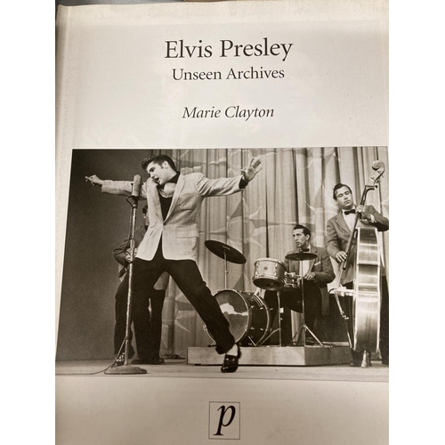 1044 - AN ELVIS PRESLEY 'UNSEEN ARCHIVES' BOOK, ELVIS COMPLETE' WITH MUSIC AND WORDS PLUS A SCRAP BOOK OF N... 