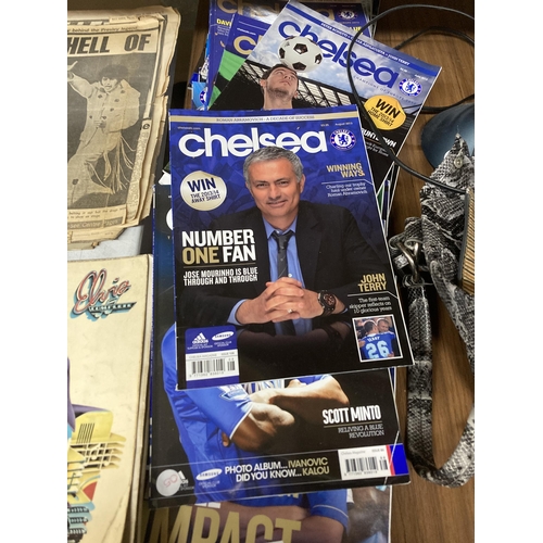 1045 - FORTY CHELSEA FC GLOSSY MONTHLY MAGAZINES