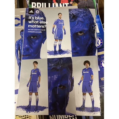 1045 - FORTY CHELSEA FC GLOSSY MONTHLY MAGAZINES