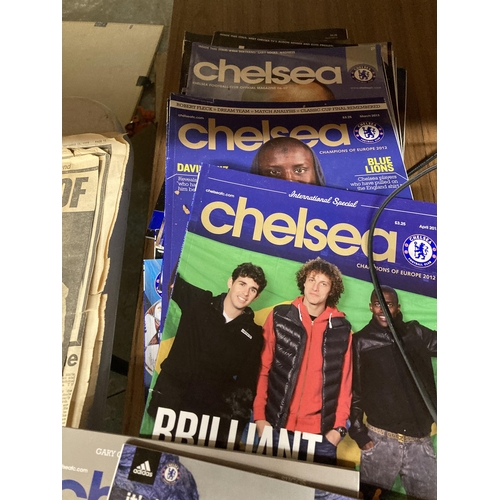 1045 - FORTY CHELSEA FC GLOSSY MONTHLY MAGAZINES