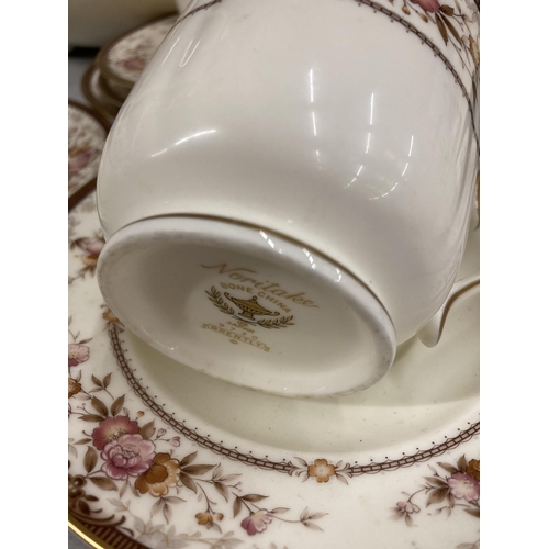 991 - A QUANTITY OF NORITAKE 'BRENTLY' CHINA TEAWARE TO INCLUDE PLATES, BOWLS, CUPS AND SAUCERS , ALFRED M... 