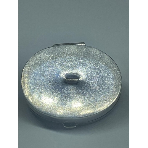 517 - A HALLMARKED SILVER PILL BOX