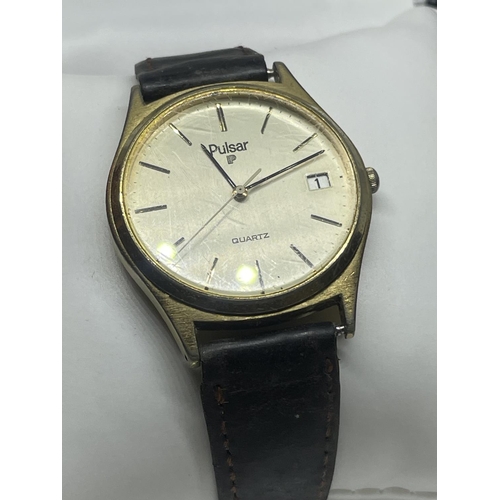 652A - A PULSAR WRIST WATCH SEEN WORKING BUT NO WARRANTY