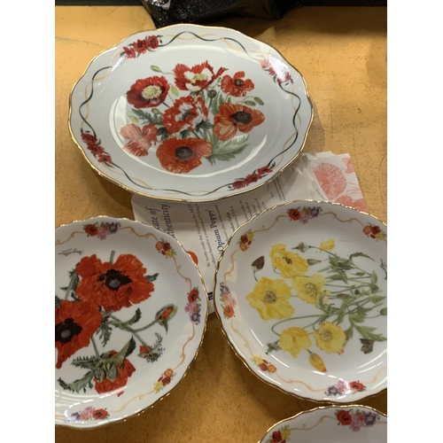 926 - A COLLECTION OF ROYAL LEGION POPPY DESIGN CABINET PLATES