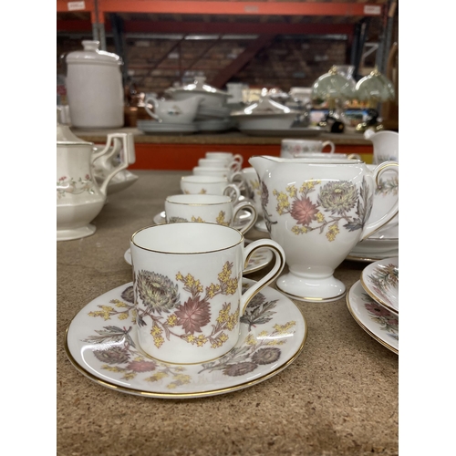 1082 - TWO PART TEASETS - PARAGON CHINA BELINDA PATTERN AND WEDGWOOD LICHFIELD PATTERN