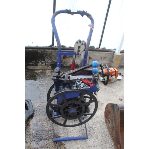 13 - A PALLET BANDER ROLL, CLIPS AND GUNS  NO VAT