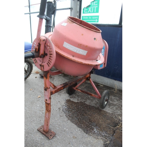 34 - A POWERCRAFT 50 LITRE ELECTRIC CEMENT MIXER   NO VAT