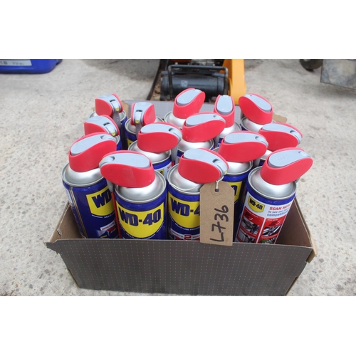 54 - 14 CANS WD40  + VAT