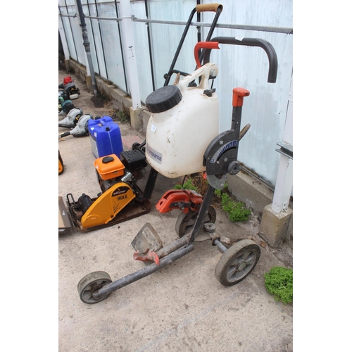 55 - HUSQVARNA STONE CUTTER TROLLEY  NO VAT