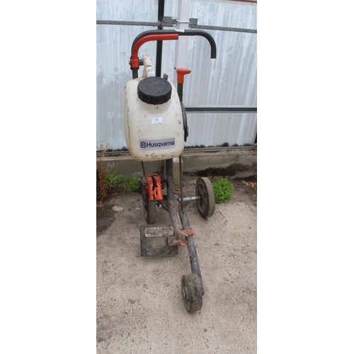 55 - HUSQVARNA STONE CUTTER TROLLEY  NO VAT