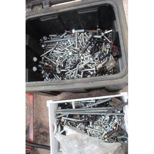 90 - 2 BOXES OF NUTS AND BOLTS  + VAT