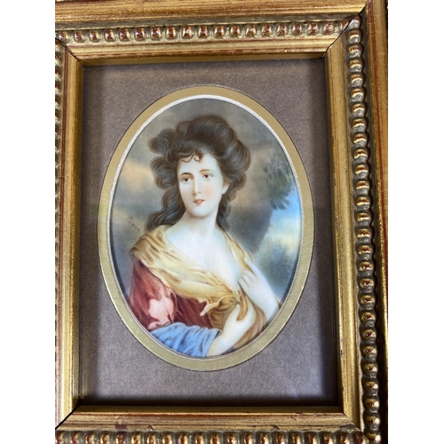 5 - A GEORGIAN 18TH CENTURY HAND PAINTED PORTRAIT OF A LADY, SIGNED 'PLIMON' AND DATED TO THE REVERSE, I... 