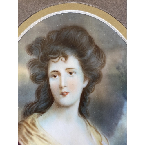 5 - A GEORGIAN 18TH CENTURY HAND PAINTED PORTRAIT OF A LADY, SIGNED 'PLIMON' AND DATED TO THE REVERSE, I... 