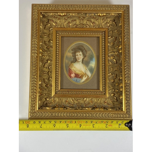 5 - A GEORGIAN 18TH CENTURY HAND PAINTED PORTRAIT OF A LADY, SIGNED 'PLIMON' AND DATED TO THE REVERSE, I... 