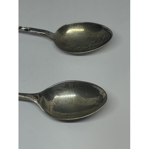 591 - TWO HALLMARKED BIRMINGHAM SILVER SPOONS