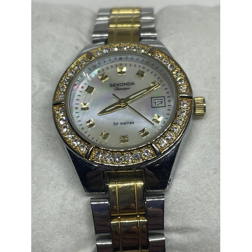 Sekonda classique gold online watch