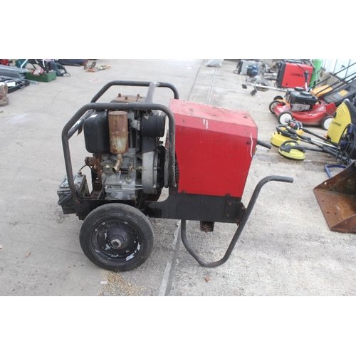 15 - LISTER PETTER DIESEL GENERATOR ELECTRIC START (REQUIRES BATTERY)  NO VAT