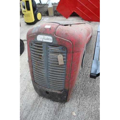 23 - A MASSEY FERGUSON 35 TRACTOR BONNET  NO VAT