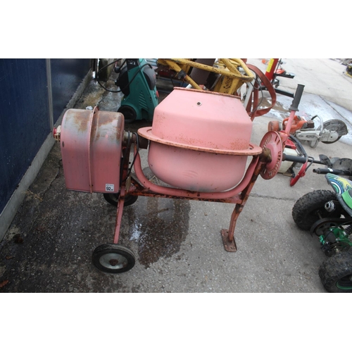 34 - A POWERCRAFT 50 LITRE ELECTRIC CEMENT MIXER   NO VAT