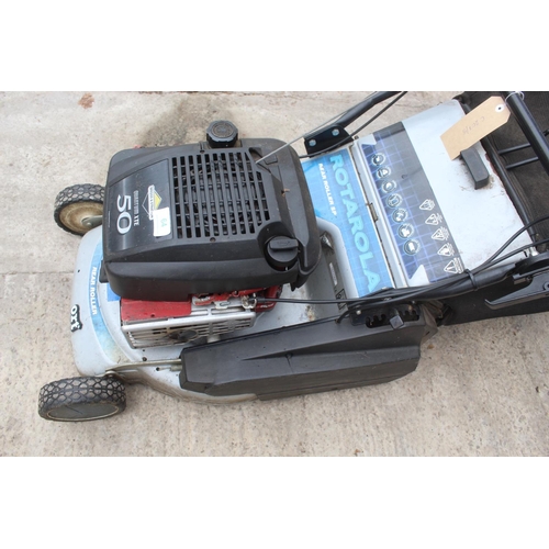 64 - ROTOROLA QUANTUM XTE 50 LAWN MOWER WITH A BRIGGS & STRATTON ENGINE  NO VAT